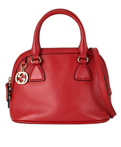 Small Borse Dome Crossbody, Leather, Red, S, 3*